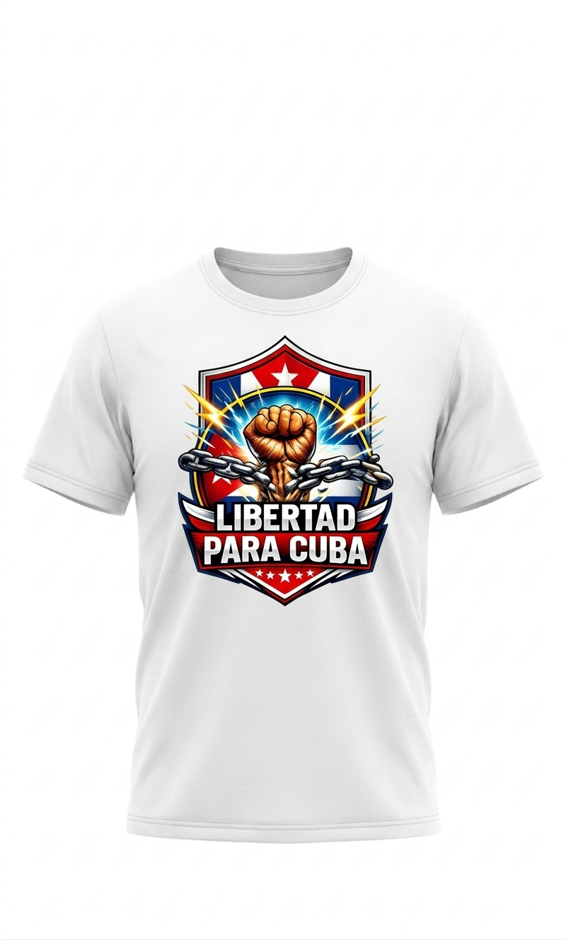 Camiseta "Cuba Libre: Fuerza y Libertad"